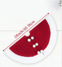 White Pompon Knitted Christmas Tree Skirt