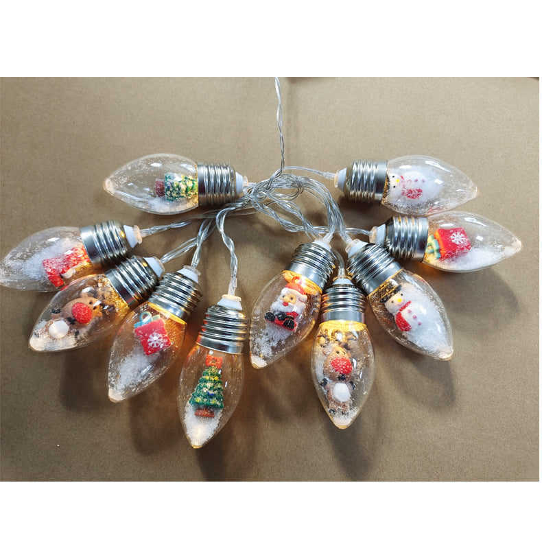 Snowman Santa Claus Lights