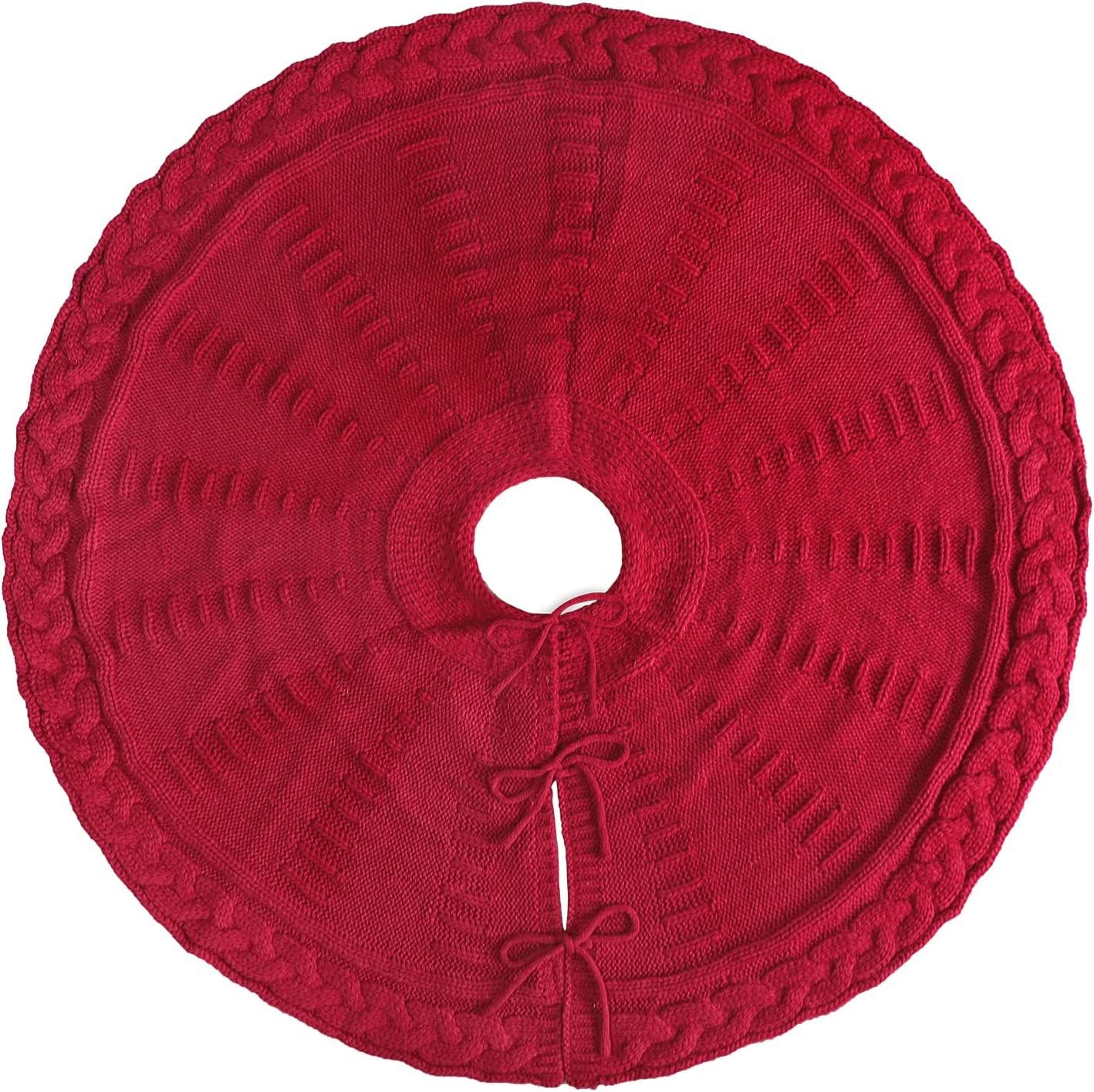 Christmas Knitted Tree Skirt