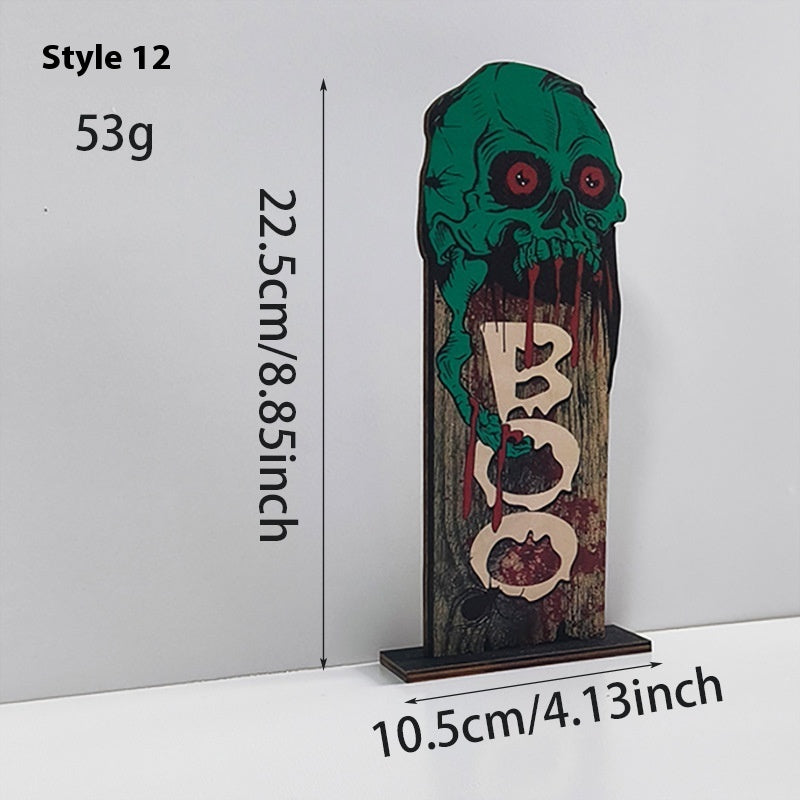 Wooden Retro Halloween Decoration