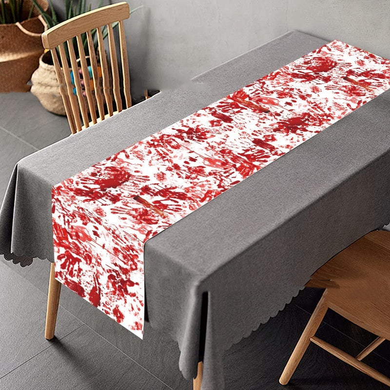 Bloody Hand Printed Tablecloth
