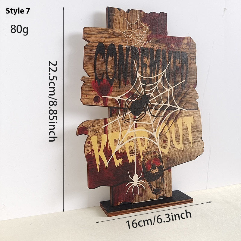 Wooden Retro Halloween Decoration