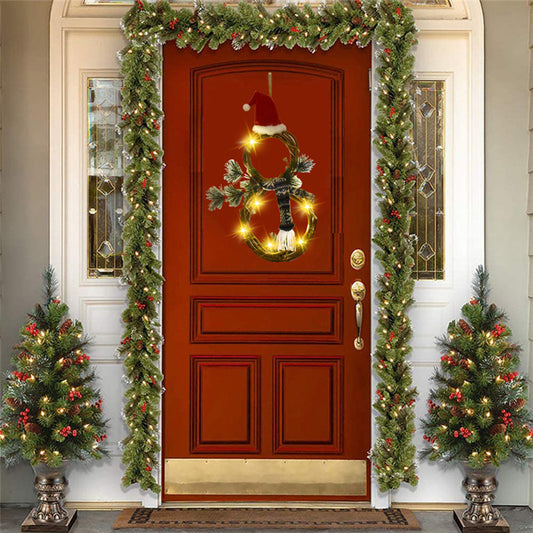 Christmas Lights Decoration Vine Circle