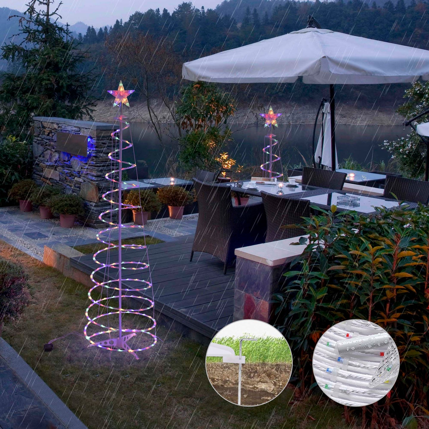 Spiral Christmas Tree Light