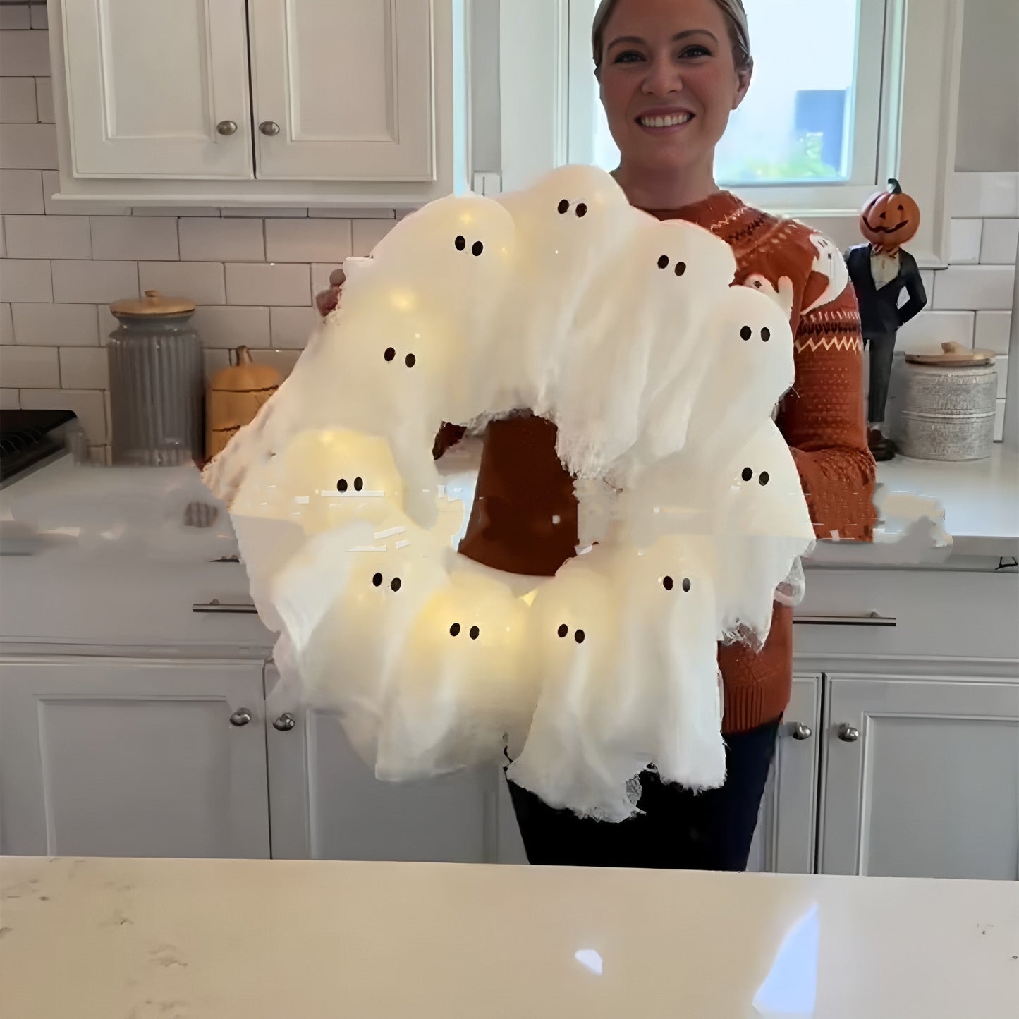 Halloween Light Up Ghost Garland