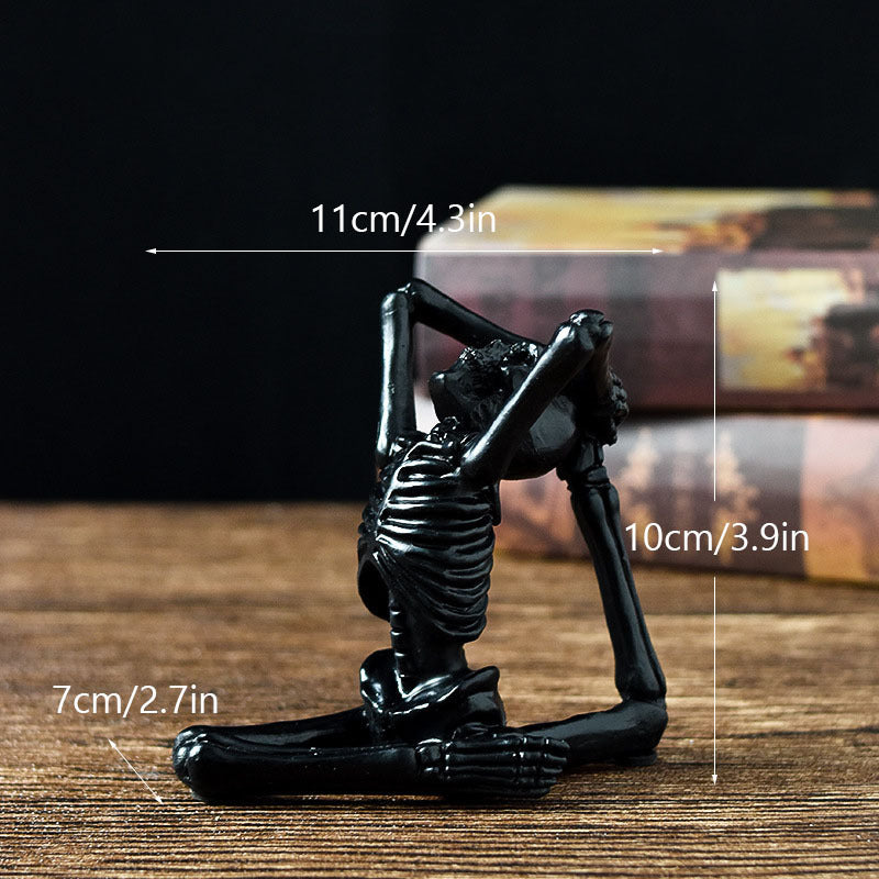 Halloween Horror Desktop Modeling Yoga Skull Skeleton