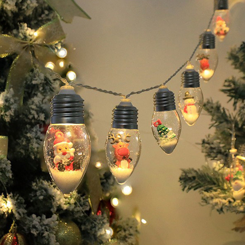 Snowman Santa Claus Lights