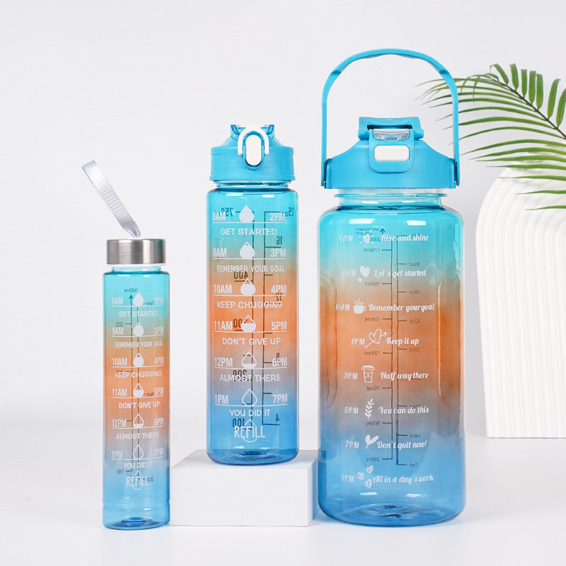 3-in-1 Gradient Color Water Bottles