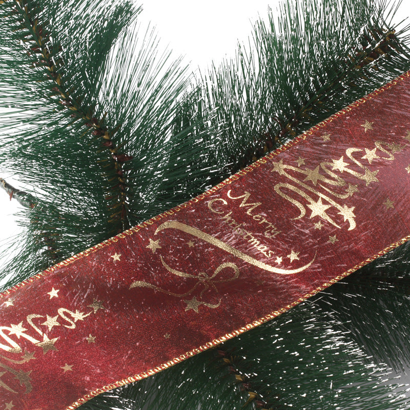 Red Gold Christmas Ribbon