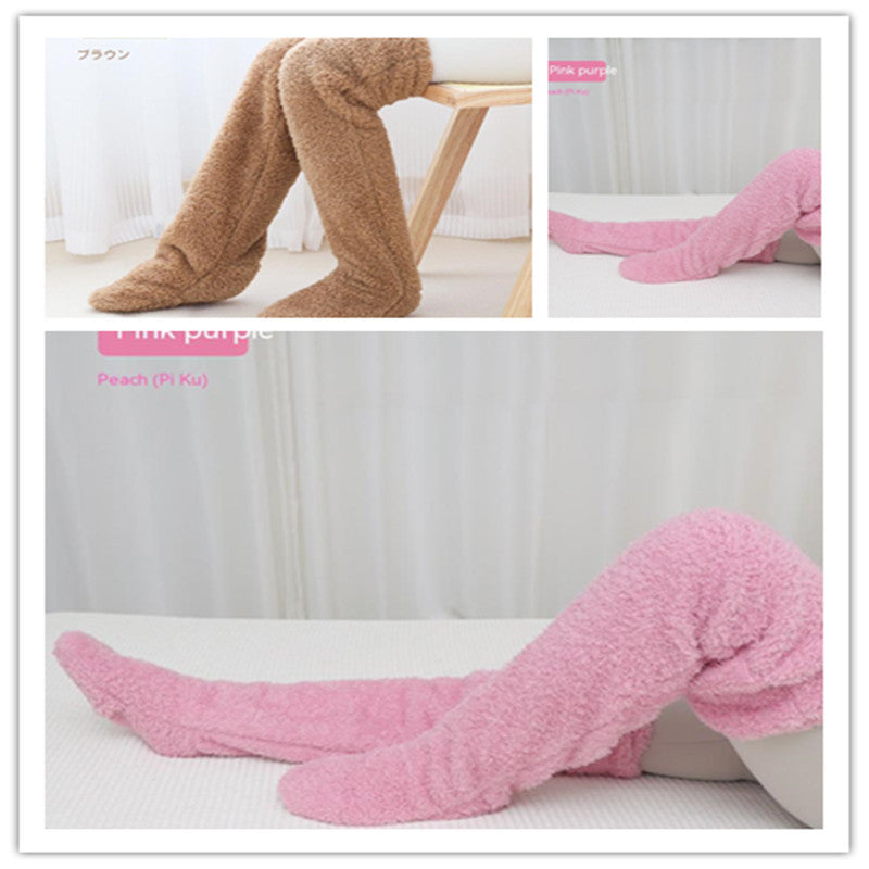 Over Knee High Winter Fuzzy Long Socks