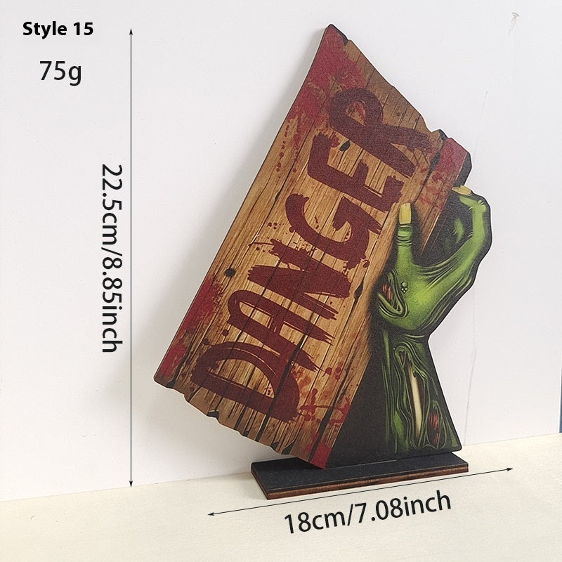 Wooden Retro Halloween Decoration