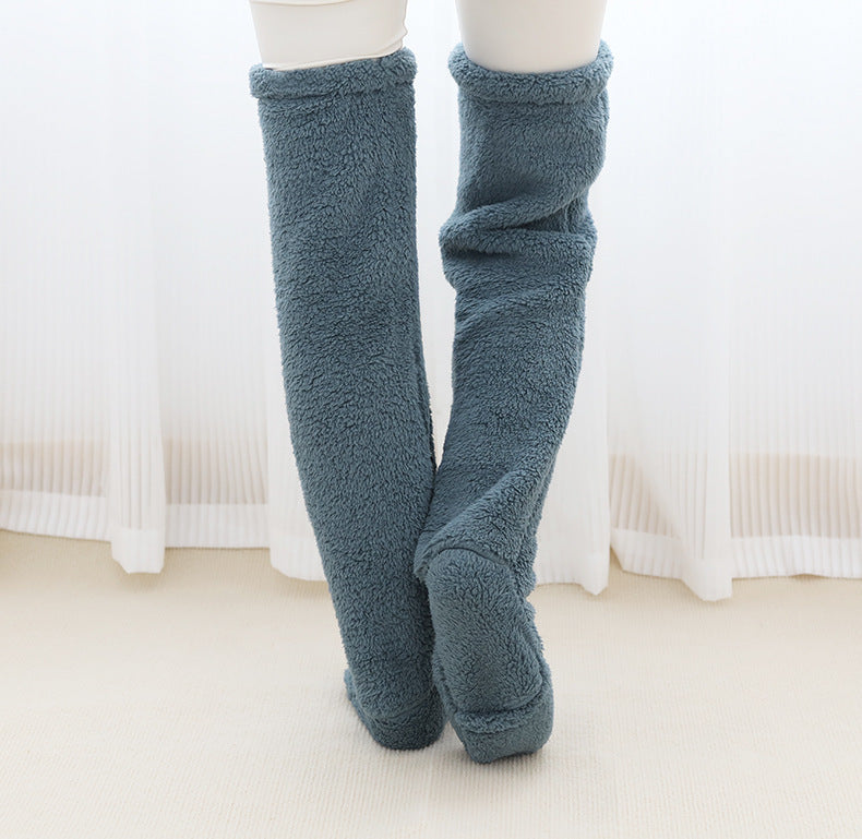 Over Knee High Winter Fuzzy Long Socks