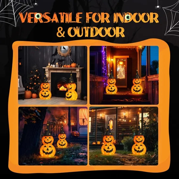 2pcs 3ft Halloween Collapsible Pumpkin