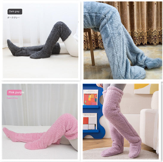 Over Knee High Winter Fuzzy Long Socks