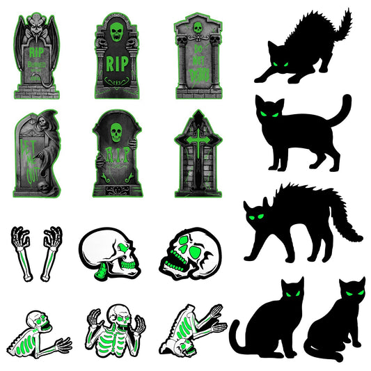 Skull/Tomb/Black Cat Yard Signs