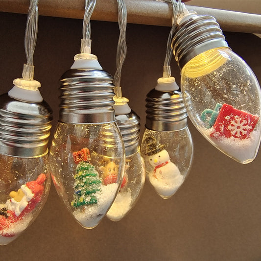 Snowman Santa Claus Lights