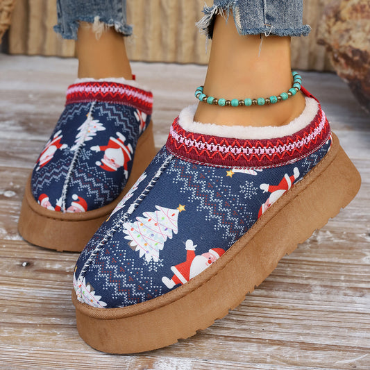 Cartoon Print Ankle Boots
