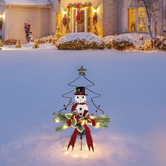 Hardware Christmas Tree Snowman Place Lights
