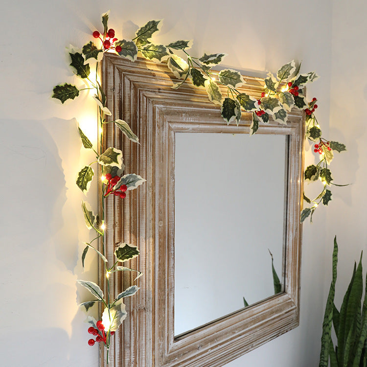 Warm White Pine Cone Star String Lights