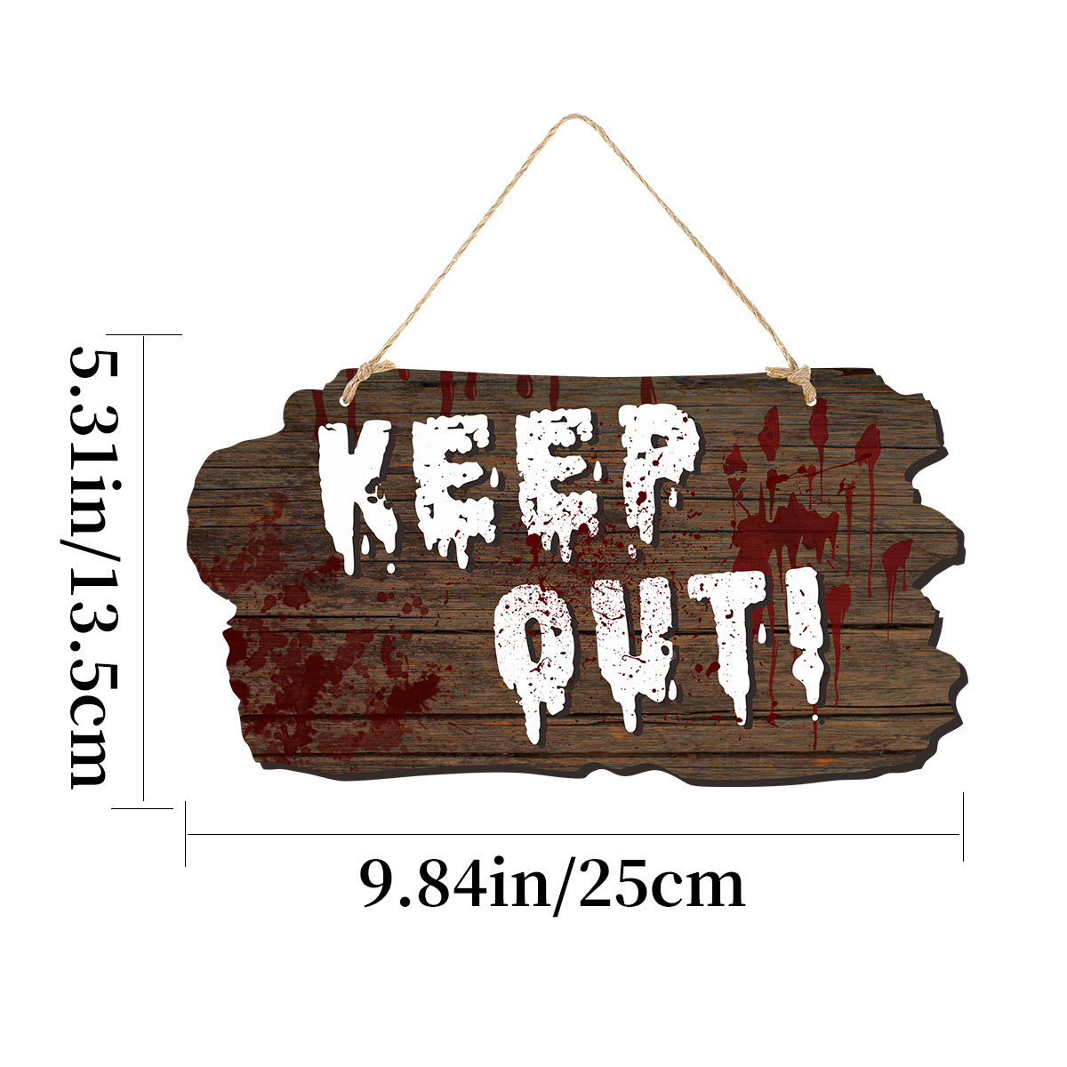 Imitation Wooden Doorplate Ghost