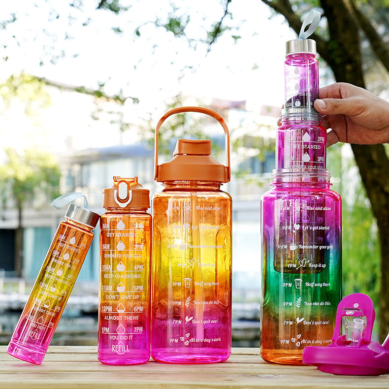 3-in-1 Gradient Color Water Bottles