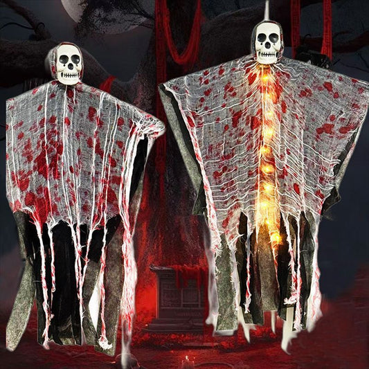Blood-dyed Luminous Skull Hanging Ghost