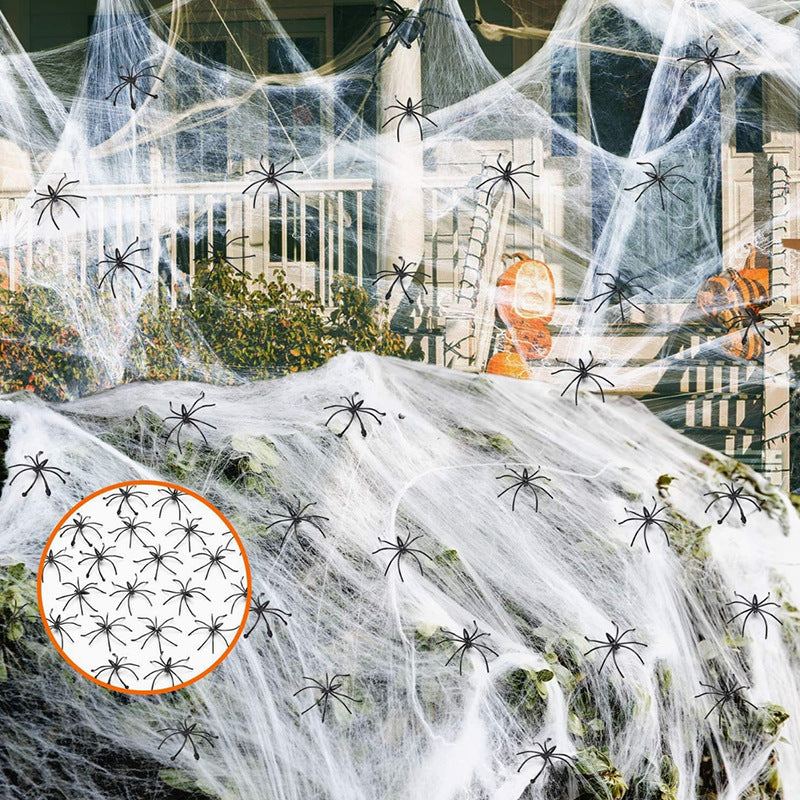 Cotton Spider Web Atmosphere Layout Props