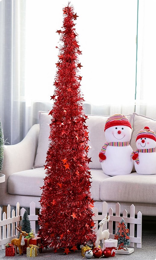 Tinsel Up Christmas Tree