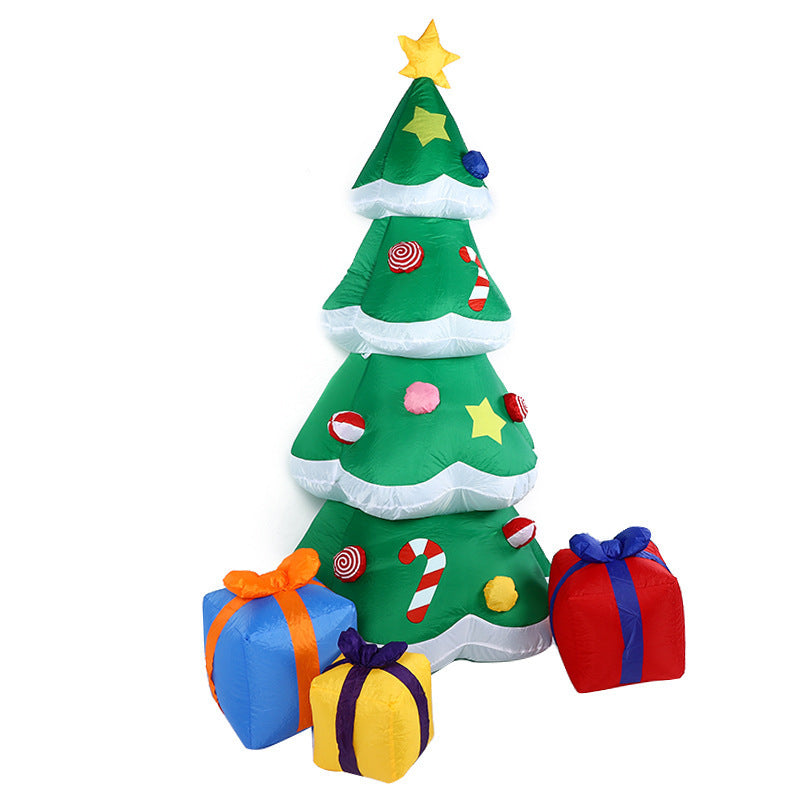 Glowing Santa Snowman Inflatable Doll