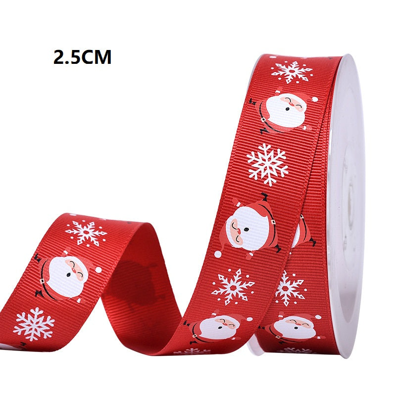 Polyester Christmas Scene Ribbon