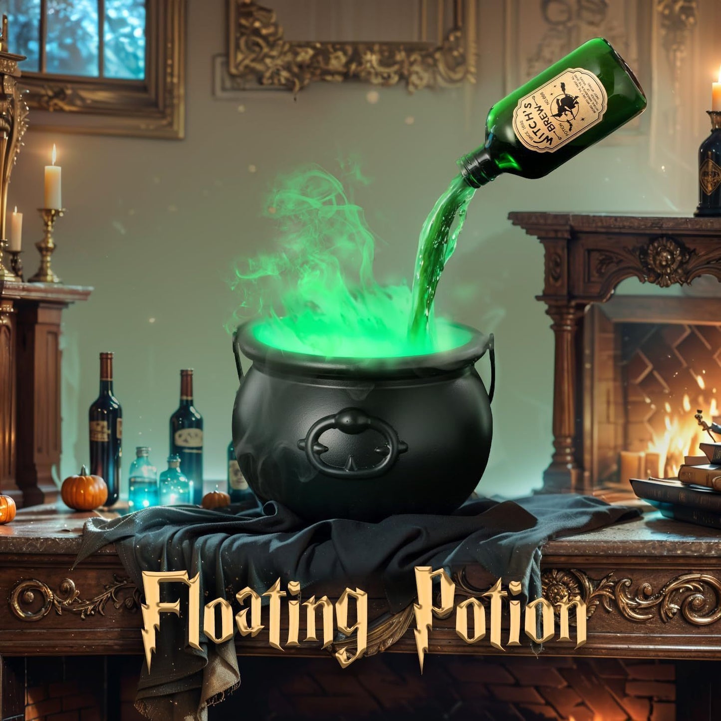 Black Wizard Bowl Magic Float Bottle