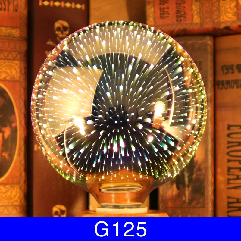 3D Fireworks Light Bulb