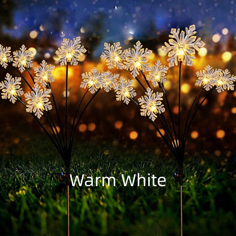 Snowflake Solar-powered String Lights
