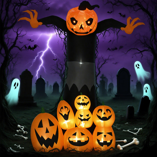 Pumpkin Ghost With Patch
