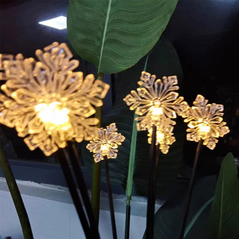 Snowflake Solar-powered String Lights