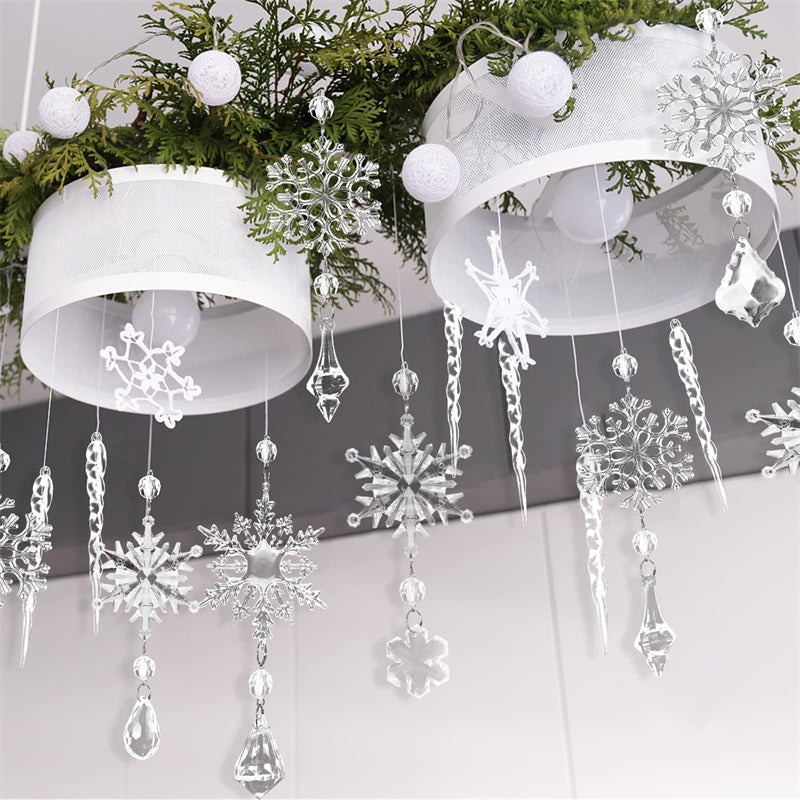 Acrylic Ice Strip Xmas Ornaments